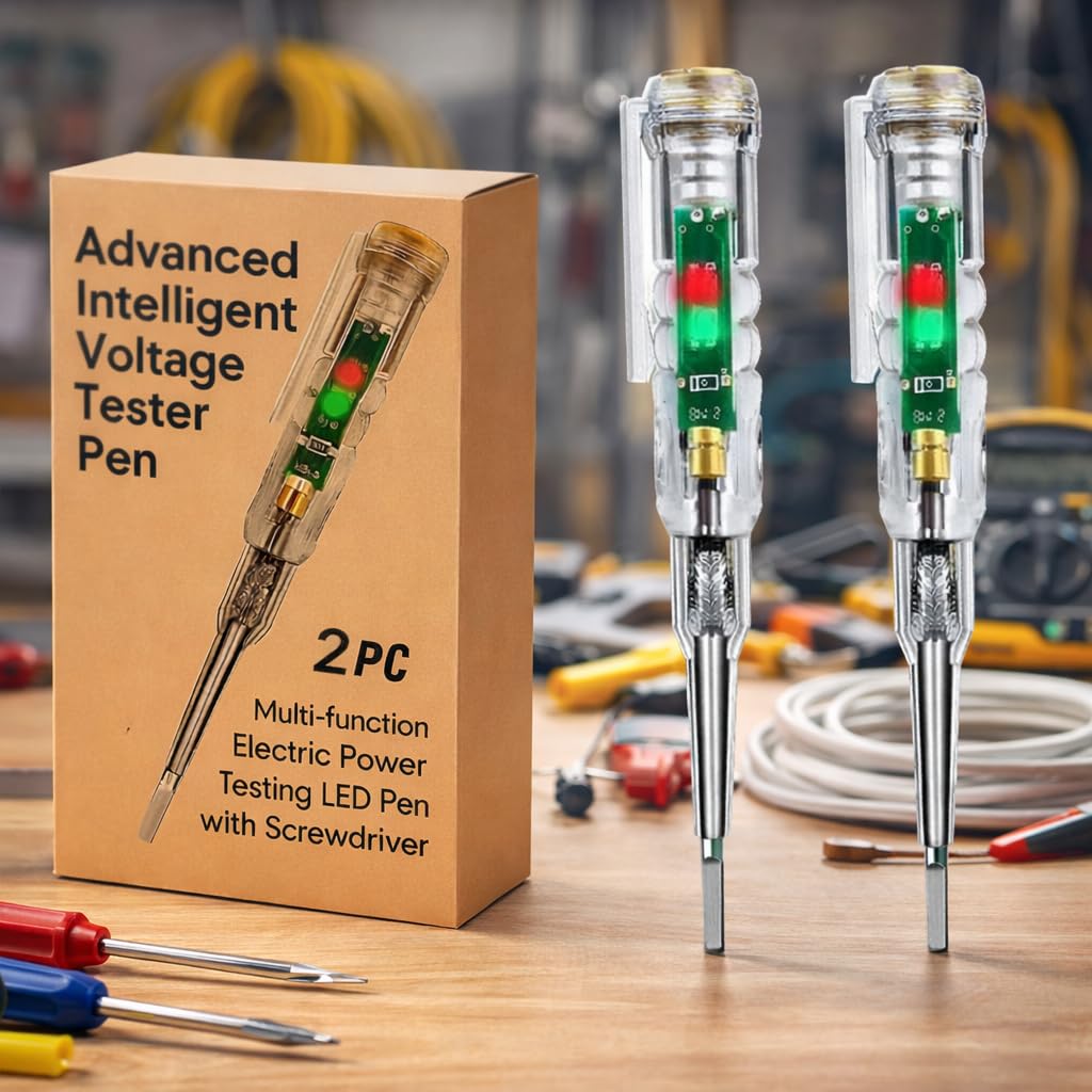 Voltage Tester Pen  with Screwdriver (Pack of 2) (SVK-03)